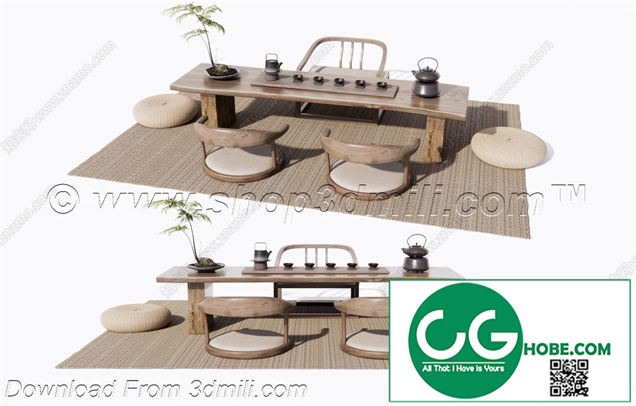 Tea Room 13 3D Model